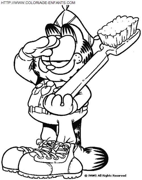 coloriage Serie Tv Garfield