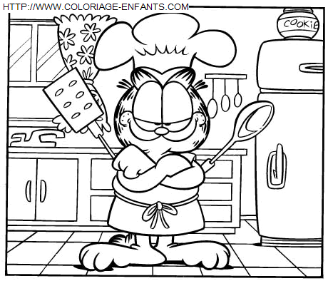 coloriage Serie Tv Garfield