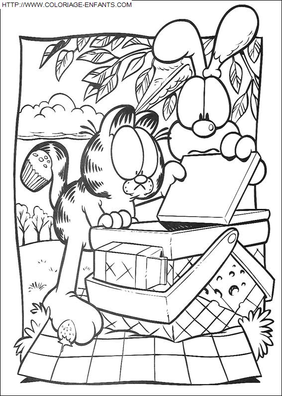 coloriage Serie Tv Garfield