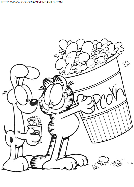 coloriage Serie Tv Garfield