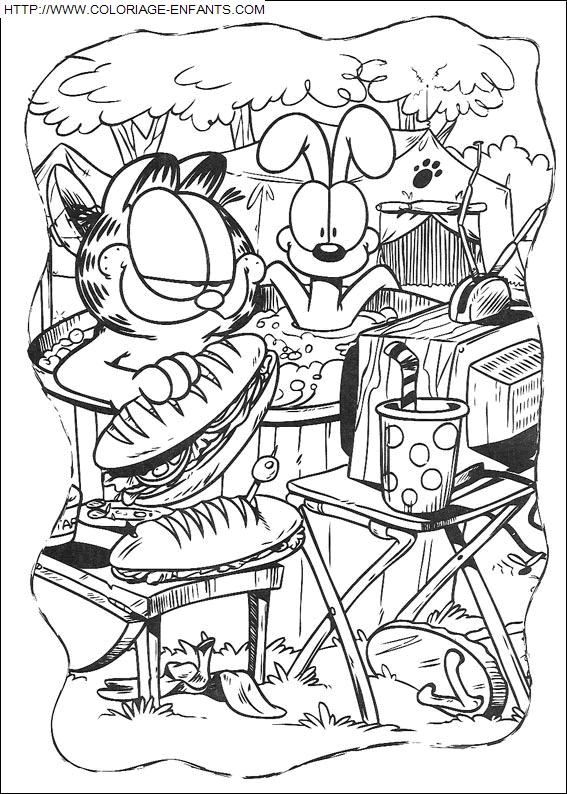 coloriage Serie Tv Garfield