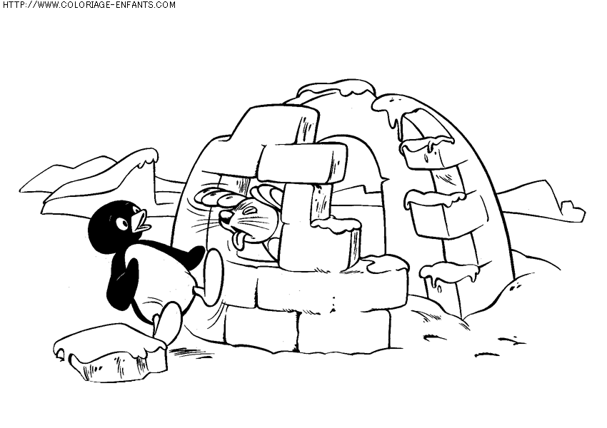 coloriage serie tv pingu