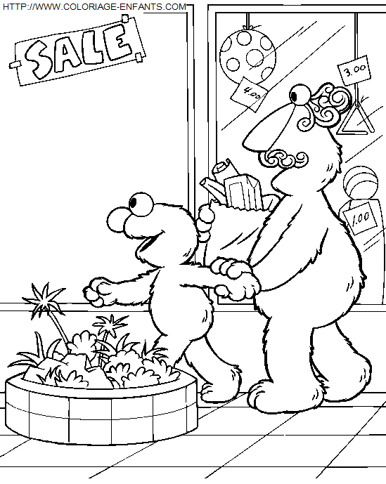 coloriage Serie Tv Rue Sesame