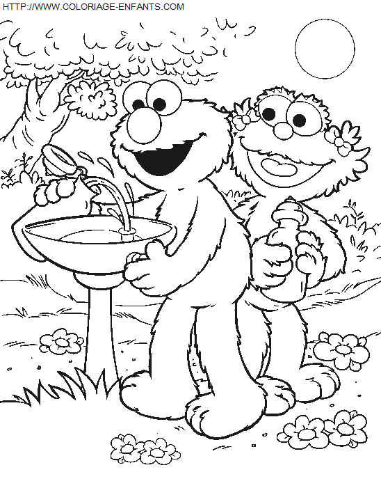 coloriage Serie Tv Rue Sesame