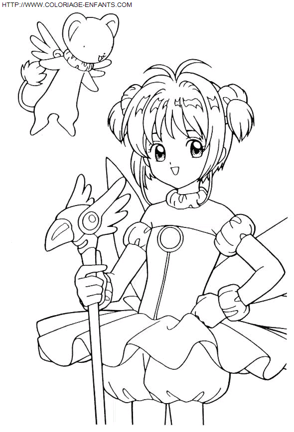 coloriage Serie Tv Sakura