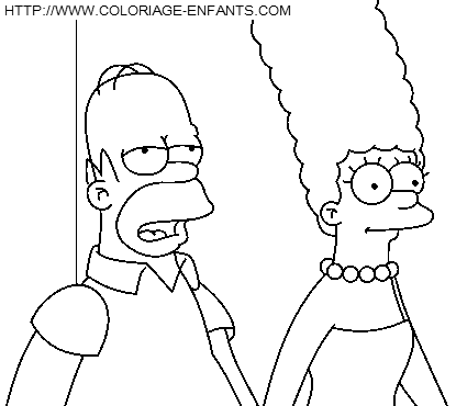 coloriage simpsons