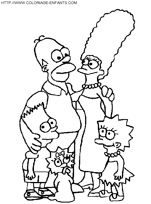 coloriage simpsons