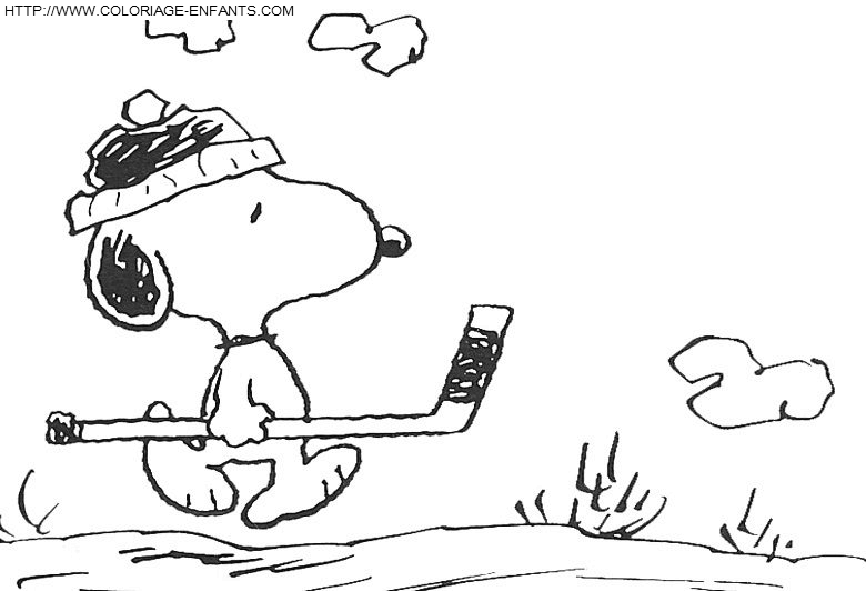 coloriage snoopy