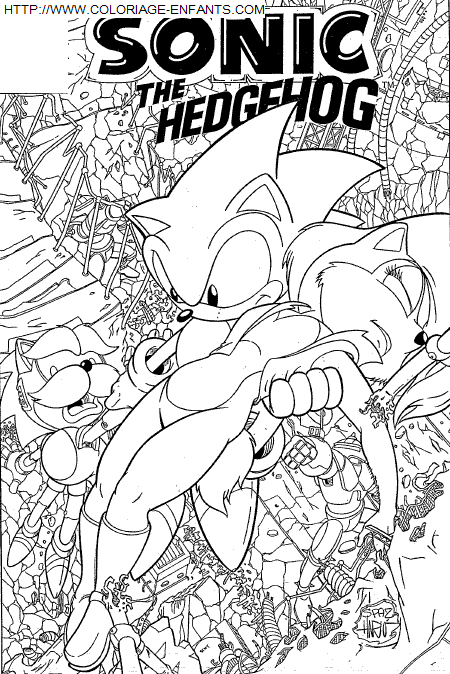 coloriage Serie Tv Sonic