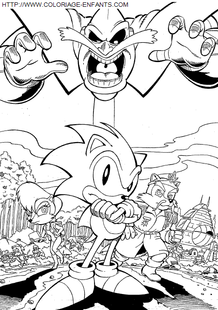 coloriage Serie Tv Sonic