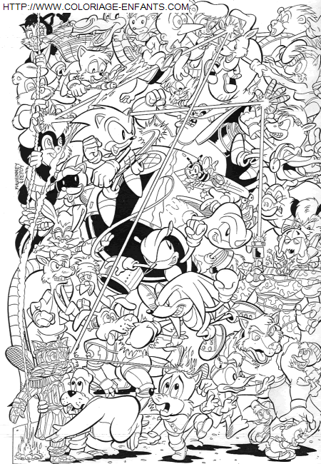 coloriage Serie Tv Sonic