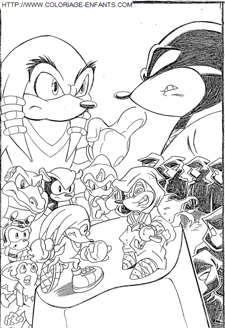 coloriage Serie Tv Sonic