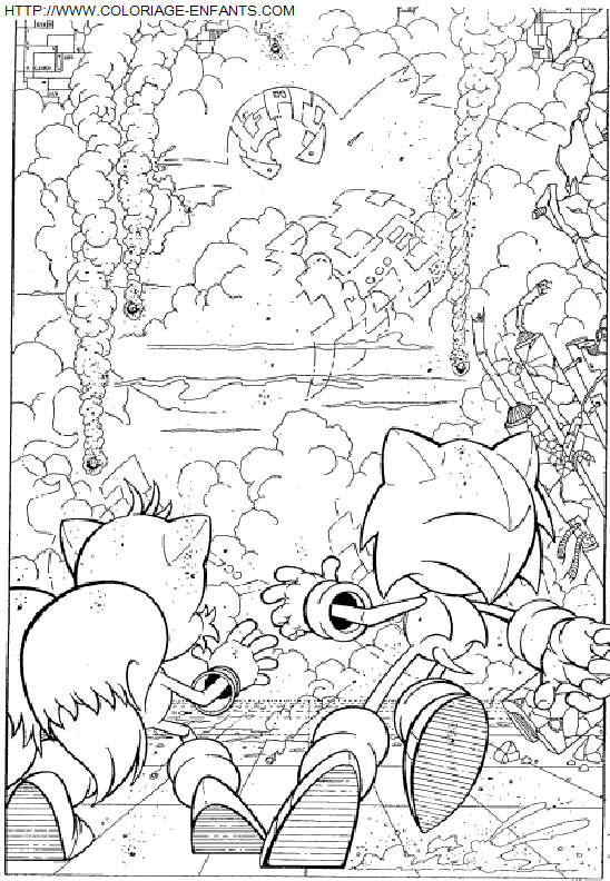 coloriage Serie Tv Sonic