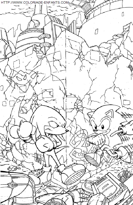 coloriage Serie Tv Sonic