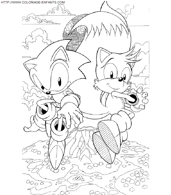 coloriage Serie Tv Sonic