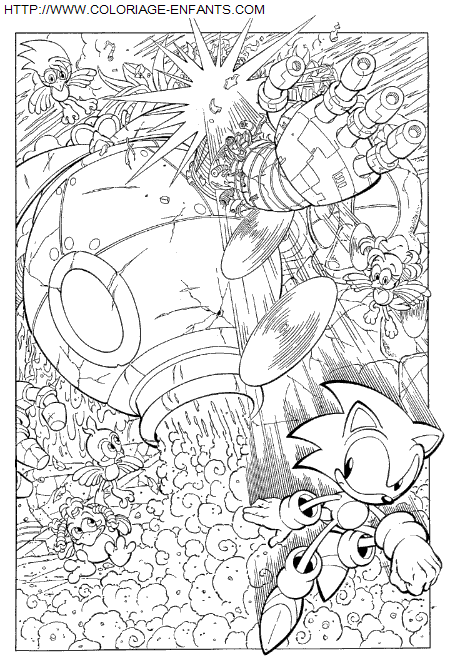 coloriage Serie Tv Sonic