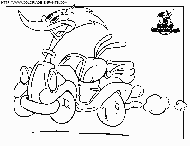 coloriage woody woodpecker