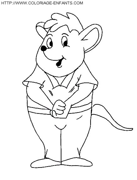 coloriage souris