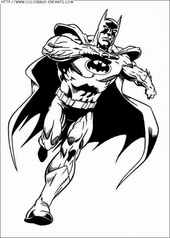 coloriage super heros batman