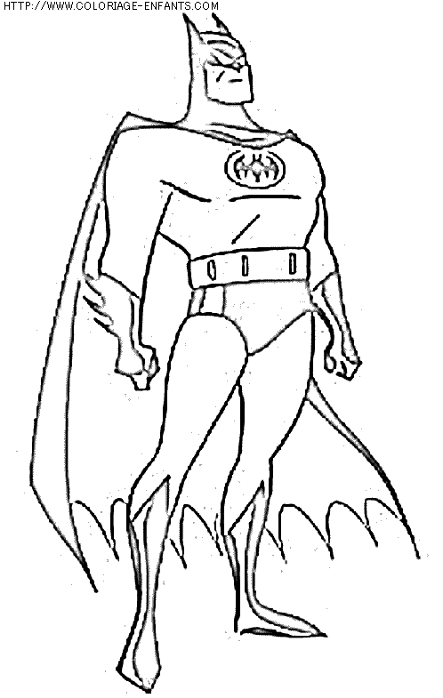 coloriage super heros batman