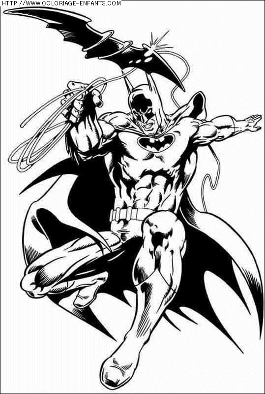 coloriage super heros batman