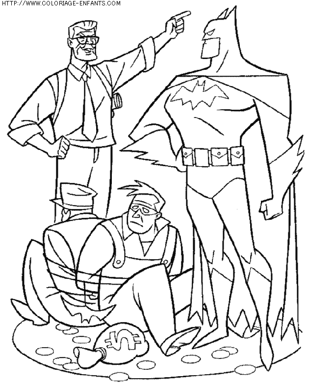 coloriage super heros batman