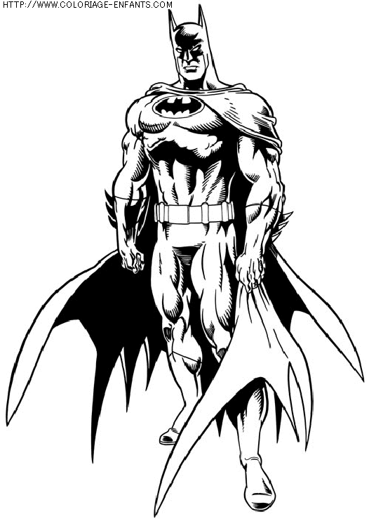 coloriage super heros batman