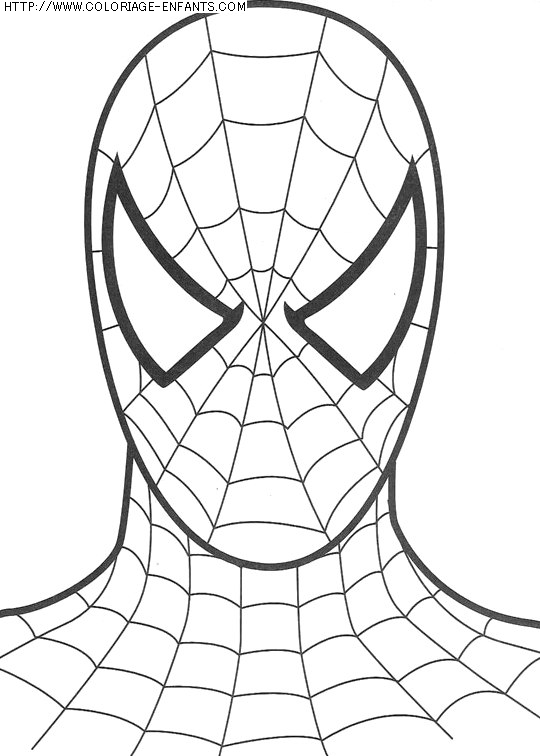 coloriage super heros spiderman