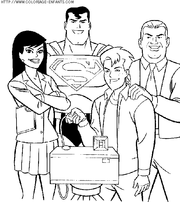 coloriage super heros superman