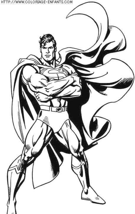 coloriage super heros superman