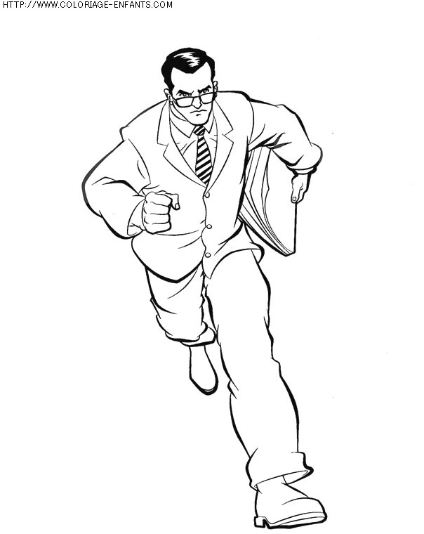 coloriage super heros superman