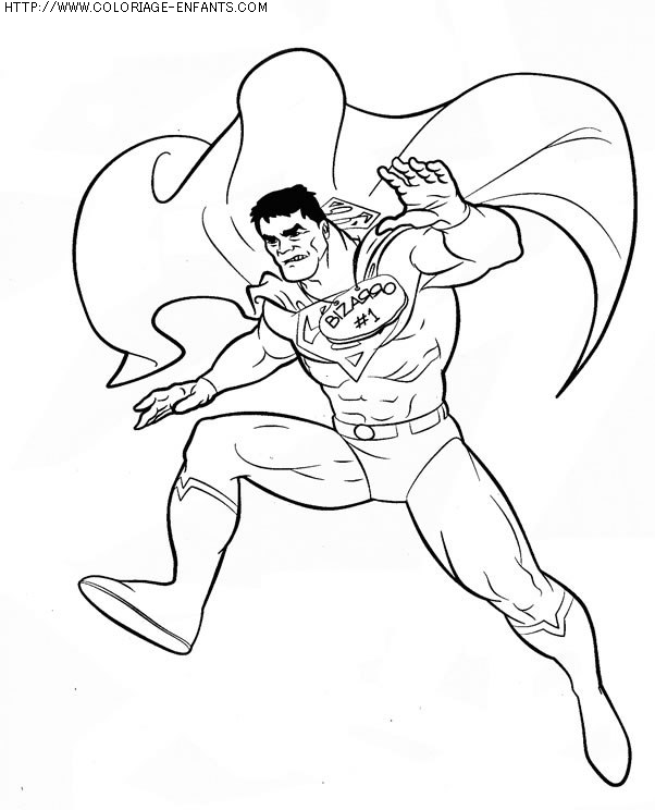 coloriage super heros superman