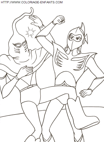 coloriage Superheros Goldorak