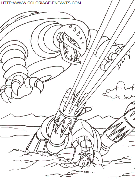 coloriage Superheros Goldorak