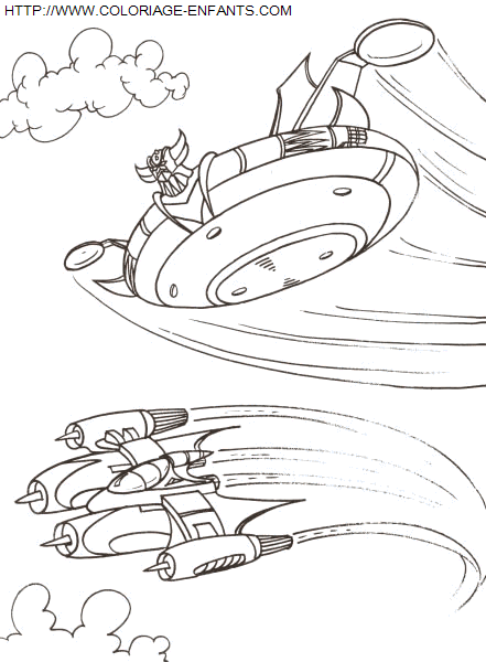 coloriage Superheros Goldorak