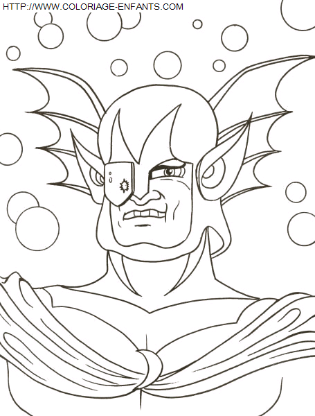 coloriage Superheros Goldorak