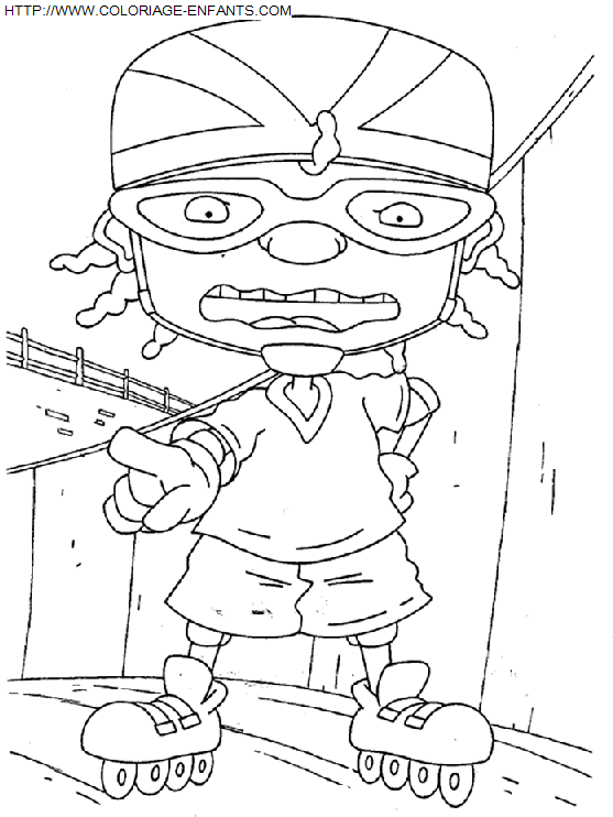 coloriage Superheros Rocket Power