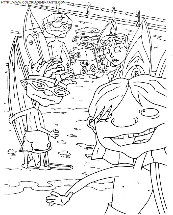 coloriage Superheros Rocket Power