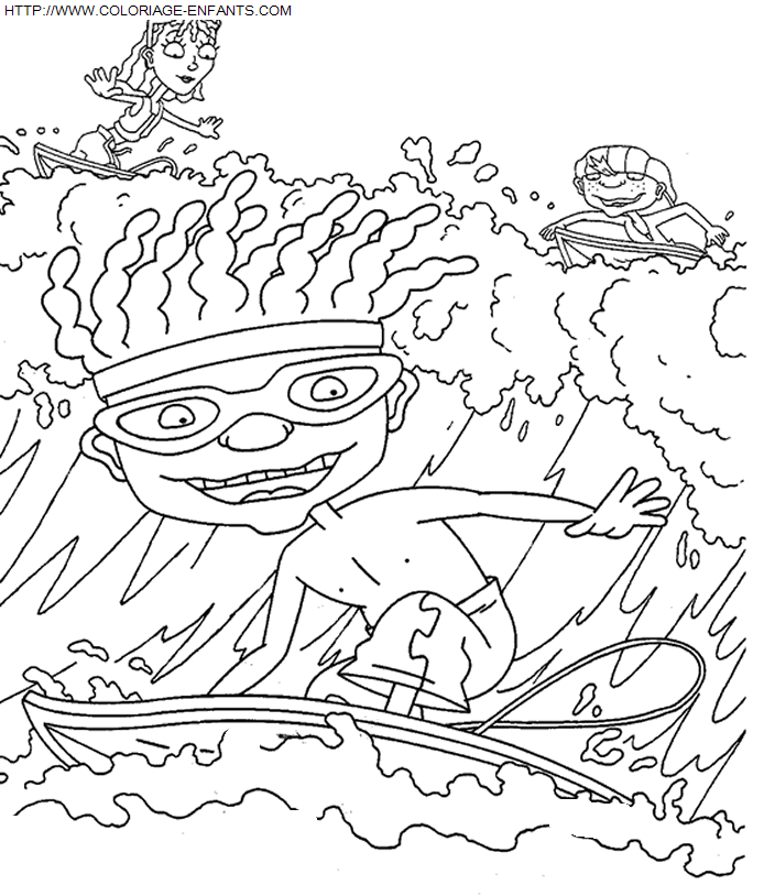 coloriage Superheros Rocket Power