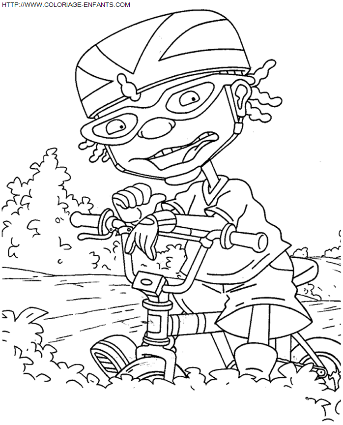 coloriage Superheros Rocket Power