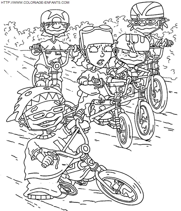 coloriage Superheros Rocket Power