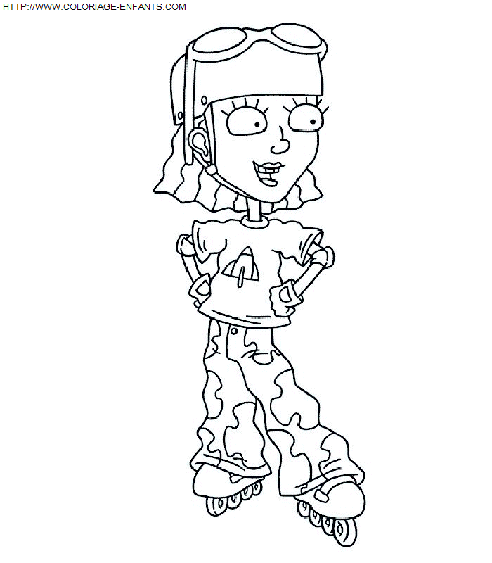 coloriage Superheros Rocket Power