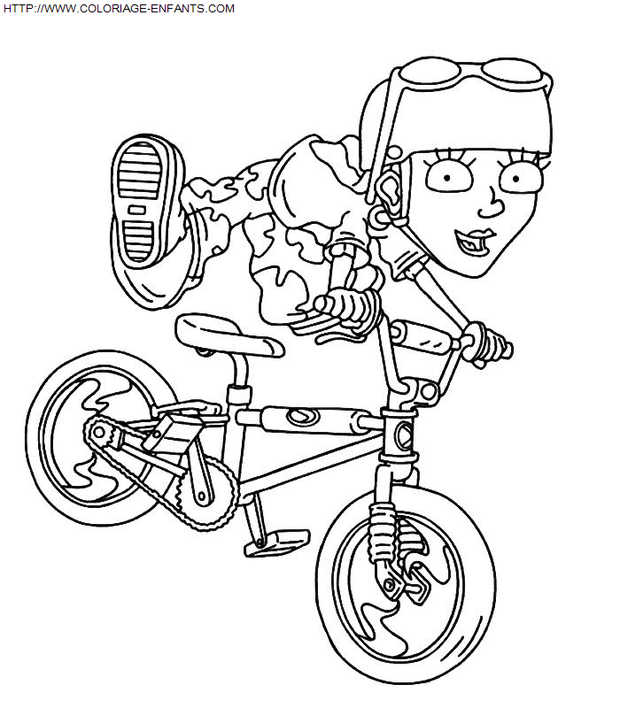 coloriage Superheros Rocket Power