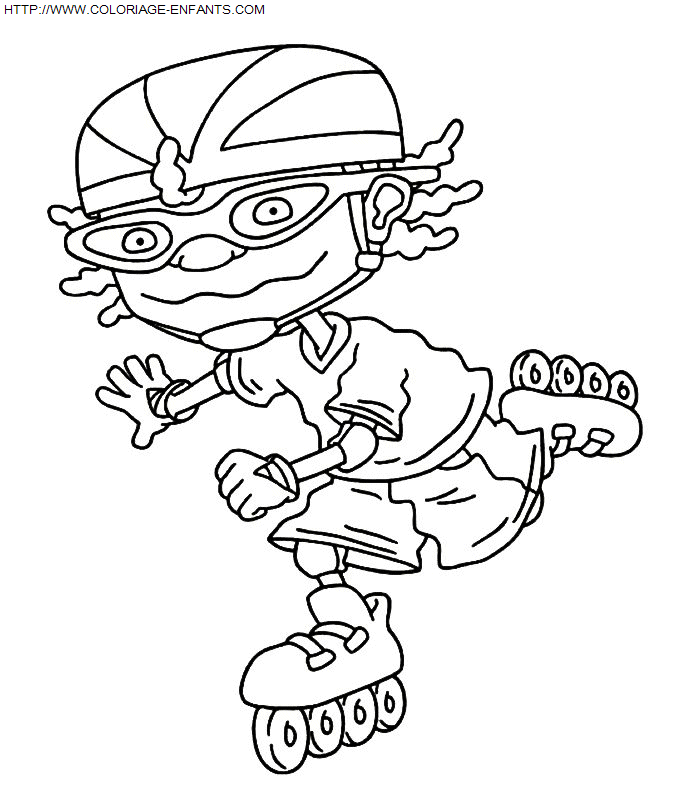 coloriage Superheros Rocket Power