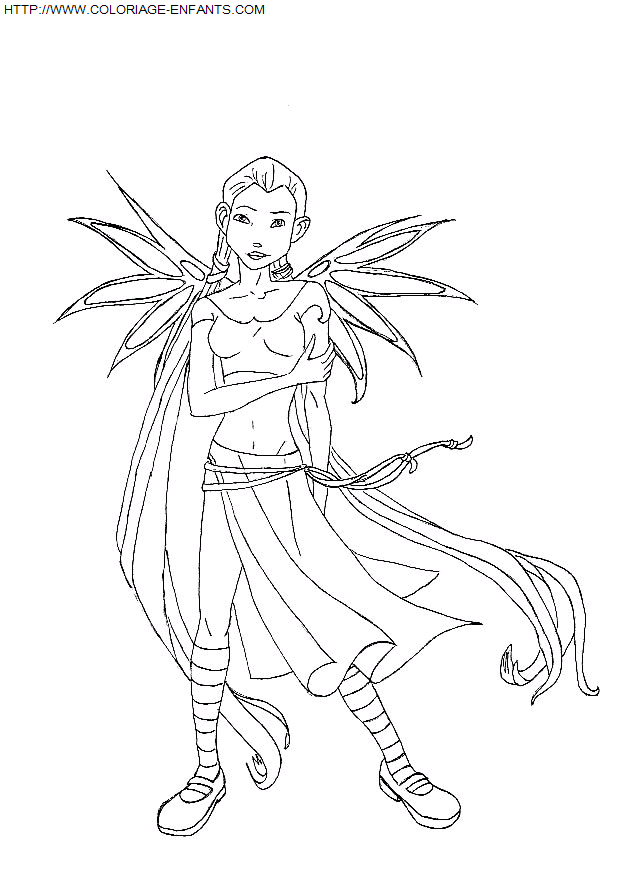 coloriage Superheros Witch