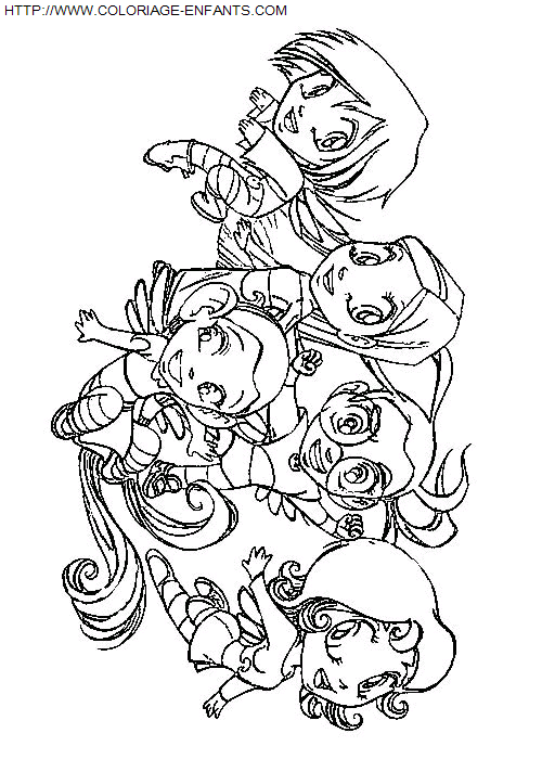 coloriage Superheros Witch