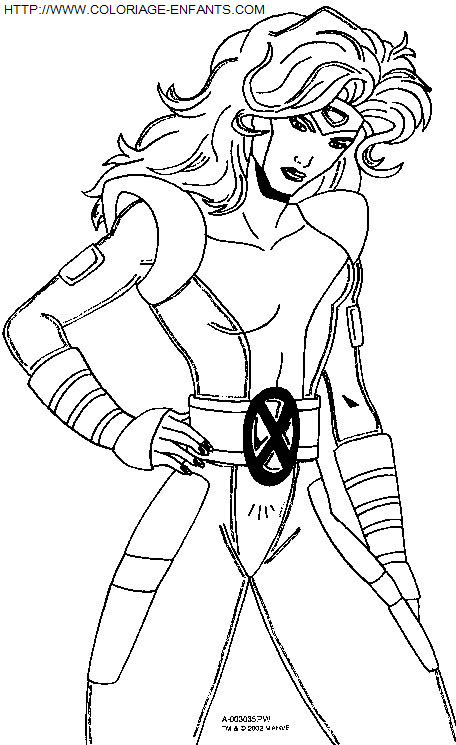 coloriage Superheros Xmen