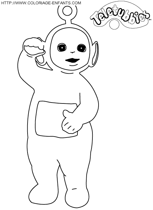 coloriage teletubbies po ecoute