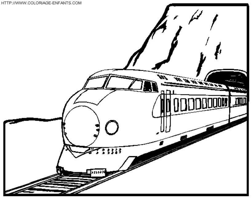 coloriage train tgv