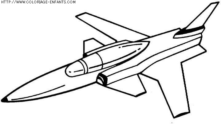 coloriage transport avion